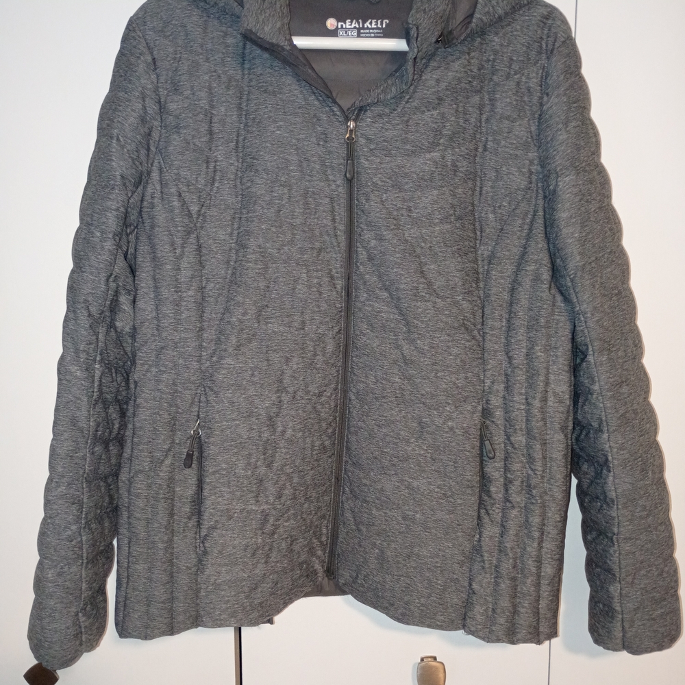 Women's Gray Heatkeep Quilted Jacket